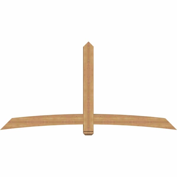 Ekena Millwork Bellingham Timber Gable Bracket, Western Red Cedar, 96"W x 48"H x 5 1/2"D x 5 1/2"F, 12/12 Pitch GBW096X48X0606BEL00SWR - main